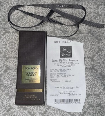 Tom Ford Tobacco Vanille 1.7oz Unisex Eau de Parfum
