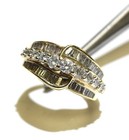 14k yellow gold 1.40ct SI1 VS2 H diamond cluster ring 6.2g ladies size 6 — photo 5
