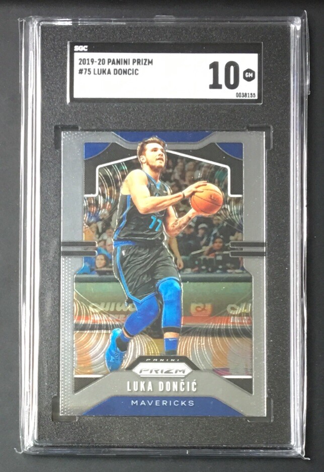 2019-20 Panini Prizm #75 Luka Doncic SGC 10 Gem Mint Dallas