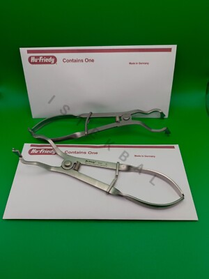Brand New HU FRIEDY | 2PCS | Dental Rubber Dam Forceps 6 1/2'' / 17 Cm RDF