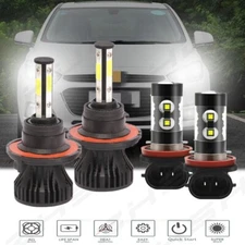 For Mini Cooper 2009 2010-2017 6000K LED Headlight+Fog Light Combo 4X Bulbs Kit