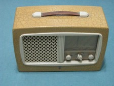 RÖHREN KOFFERRADIO PHILIPS LS 412UB 50 ER JAHRE NETZ UND BATTERIEBETRIEB