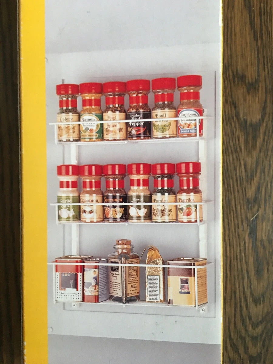 ClosetMaid Adjustable 3 Shelf Spice Rack for Cabinet/Wall Mount