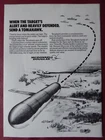 10/1984 PUB MCDONNELL DOUGLAS US NAVY TOMAHAWK CRUISE MISSILE ORIGINAL AD