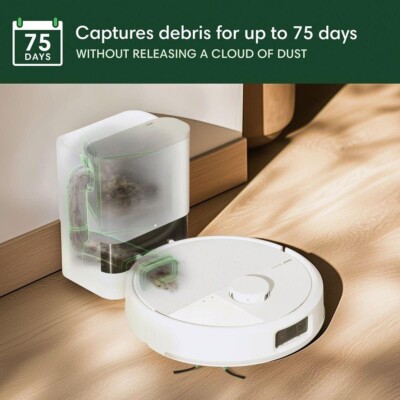 iRobot Roomba Max 705 Robot Vacuum + AutoEmpty Dock, LiDAR - White