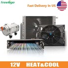 12V Car Ac Unit Under Dash Universal Truck Air Conditioner Electric Heat&Cool