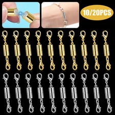 Strong Magnetic Lobster Claw Lock Clasps Necklace Bracelet Jewelry Hook Extender