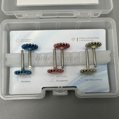 1 Kit/*6 Dental Diamond Impregnated Polishing System 3-Step