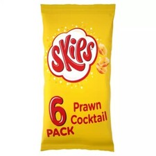 4 X Multipacks Kp Skips Prawn Cocktail Crisps 6 X 13.1G - 24 Packs