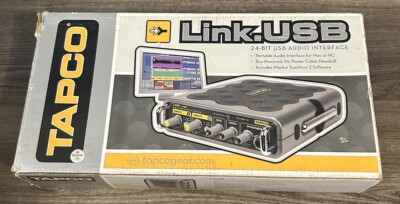 TAPCO Link Firewire 4x6 audio interface 2 Inputs, Fully Tested With Power Supply