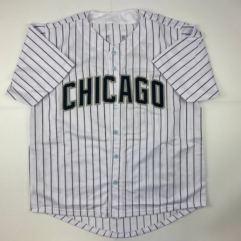 Autographed/Signed Carson Fulmer Chicago Pinstripe Baseball Jersey JSA COA - Image 4 of 4