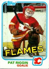 1981-82 Topps #30 Pat Riggin  RC Rookie Calgary Flames V52265