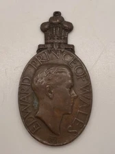 GB. - His Royal Highness Prince of Wales Edward  1921 in Bronze medal Rare