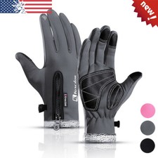 Mens Winter Gloves Touch Screen Cold Weather Warm Gloves Cycling Work Gloves