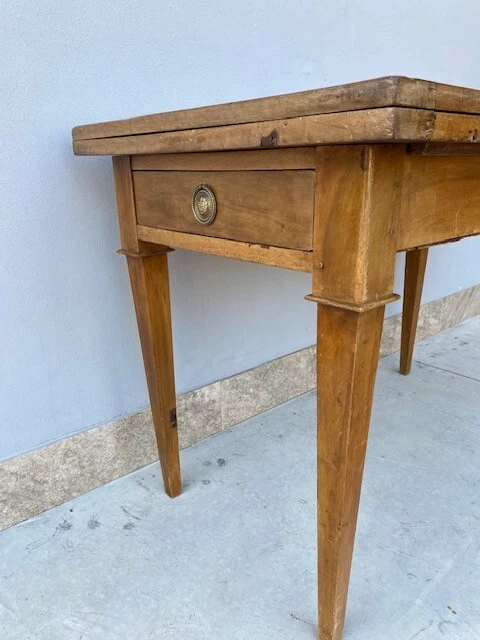 Tavolo Luigi XVI a Libro in Noce - Restaurato (in corso d'opera)_car 2797 - Immagine 3 di 4