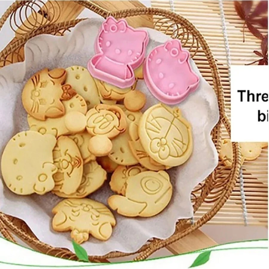 2-teiliges Set – Hello Kitty Anime Keksformen kawaii Keks Form backen - Bild 2 von 4