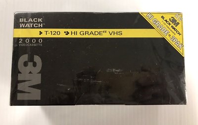 3M Black Watch 4040 100 Min. Metal Audio Cassette Tape. New (Factory Sealed) 3M Black Watch 4040 100 Min. Metal Audio Cassette Tape. New (Factory Sealed)