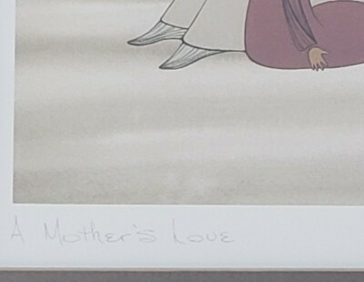 Vintage & Hand Signed Ioyan Mani A MOTHER'S LOVE Maxine Noel