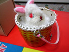 INAKITA JAPAN MECHANICAL TOY NIB NOS 50'S PEEK A BOO BUNNY WIND UP OLD ANTIQUE — photo 4
