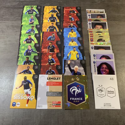 7 Images Or Gold Panini Intermarché 2020 Équipe De France