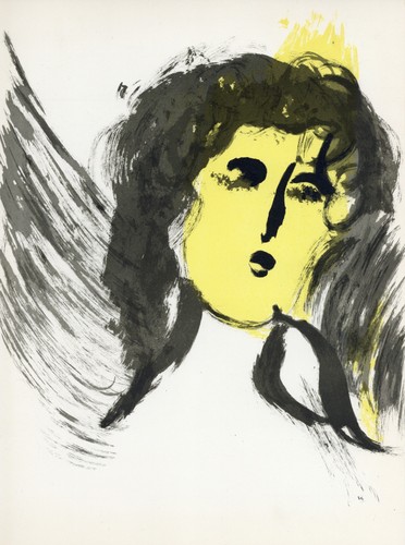 Marc Chagall " Angel " Lithographie für Die Bibel