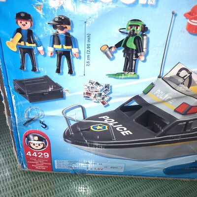 PLAYMOBIL 4429 Lancha patrulla policia de segunda mano por 18 EUR en