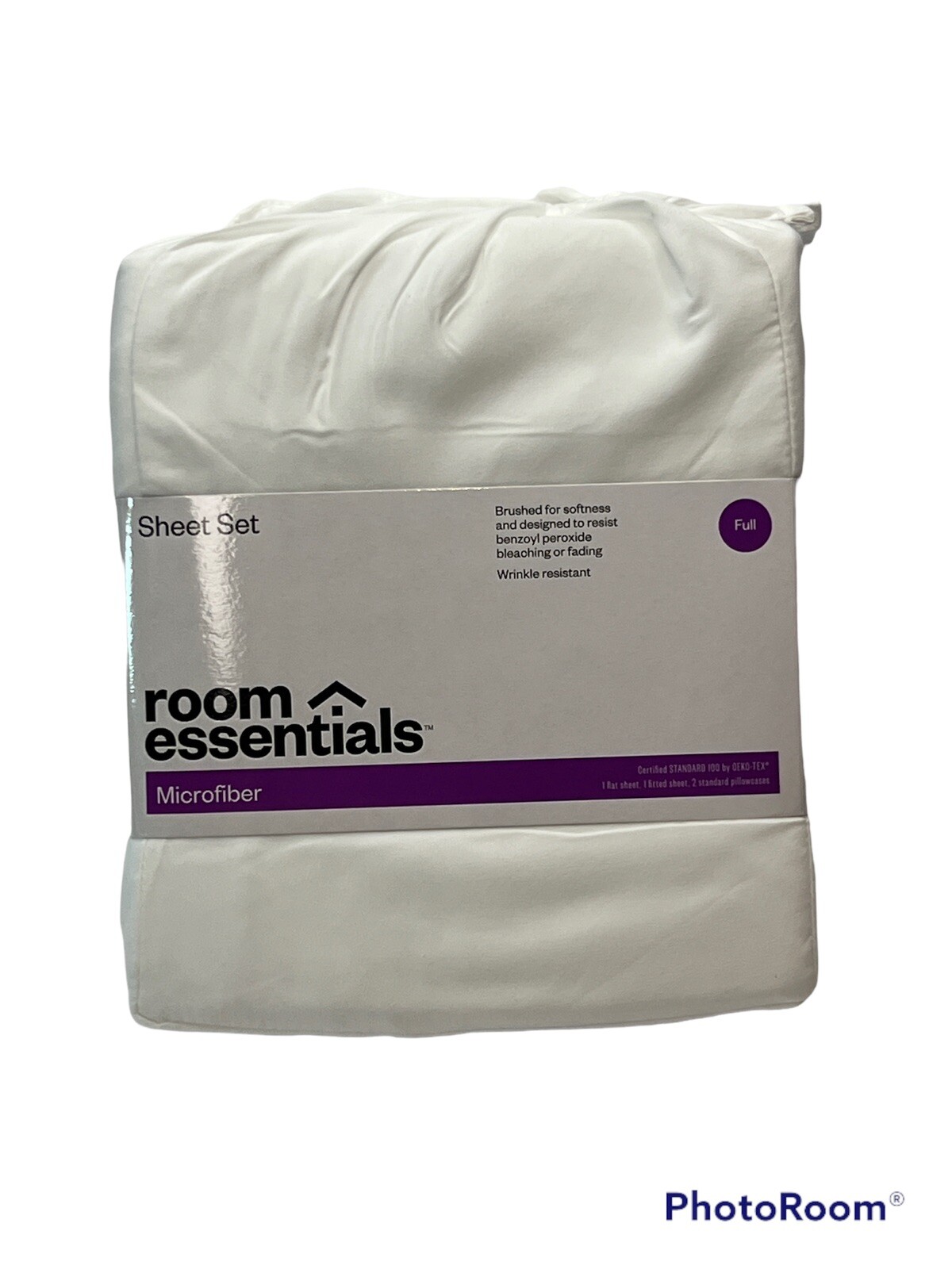 Microfiber Solid Sheet Set Room Essentials Full Size Wrinkle Resistant