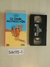 VHS K7 TINTIN Le Crabe aux pinces d'Or Hergé Citel Ellipse cassette vidéo 