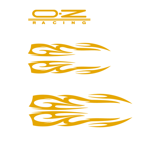 Automotive 5pc OZ Style Racing Decal Set Multiple color Made n USA - 第 15/56 張圖片