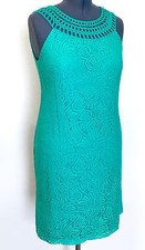 Eliza J Pink Jade Green Lace Shift Dress NWT Retails $148 Price $68 Size 12