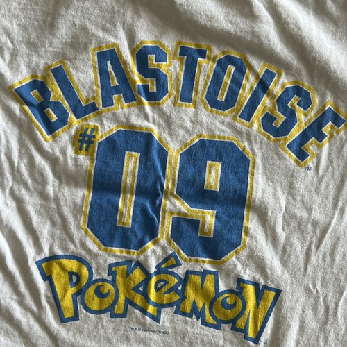 Vintage Pokemon Blastoise 90s T-shirt All Over Print Nintendo TCG Graphic Medium - Picture 7 of 9
