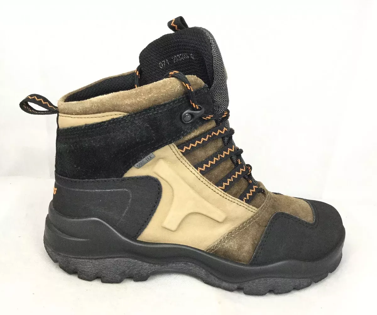 Ecco Gore-Tex Tech Tan/Brown Nubuck Hiking Boots Sz 40/ 9.5 US | eBay