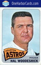 1965 Topps Houston Astros #179 Hal Woodeshick
