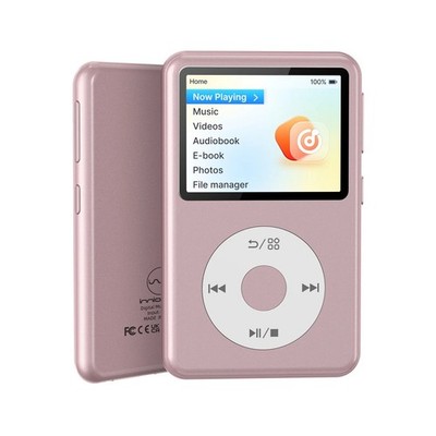 Innioasis Y2 Pink Portable Mini HiFi Bluetooth MP3 Player, 72GB Expandable 2TB