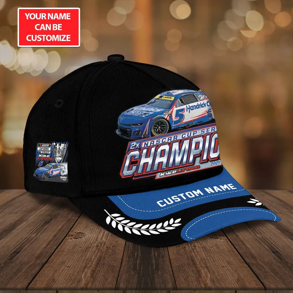Personalized Kyle Larson 2025 NASCAR Cup Series Champion Baseball Cap