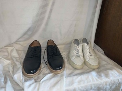 2 allen edmonds shoes common project  black  & white size 10.5 (322G)