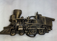 B O Steam Locomotive Train Railroad Vintage Belt Buckle