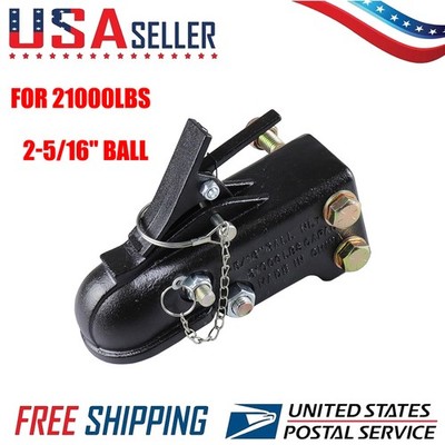 21000LBS Heavy Duty Cast Channel-Mount Adjustable Trailer Coupler 2-5/16'' Ball
