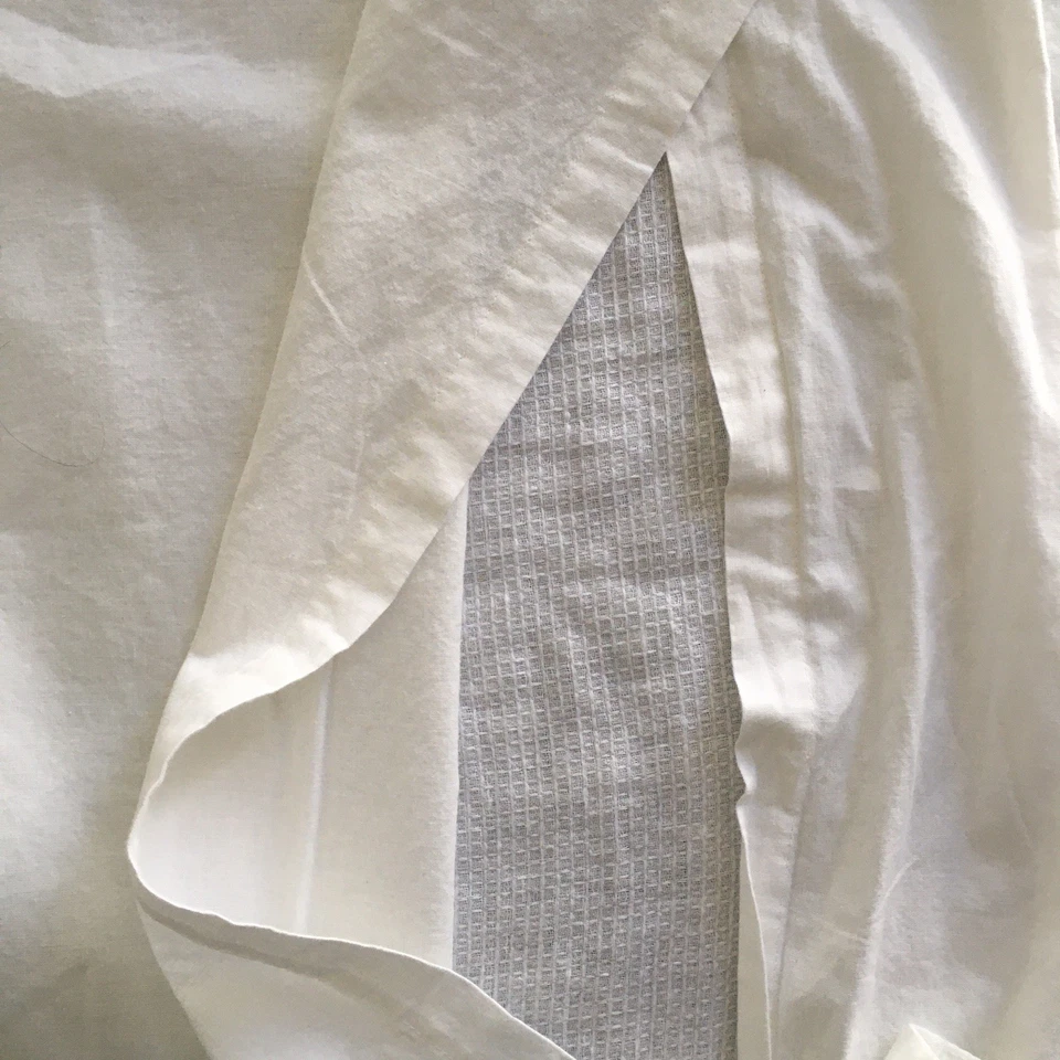 Pottery Barn Euro Sham One Sham 100% льняная передняя вафля белая 26 дюймов квадратный ярлык размер - Изображение 4 из 4