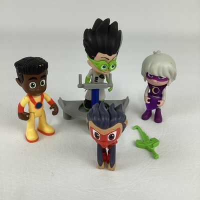 PJ Masks Deluxe Villain 4'' Action Figures Romeo Luna Girl Newton Star Munki Lot