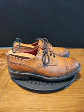 Tricker’s Boots Men's US 8.5 UK 7.5 Brown Wingtip Goodyear Welt Leather England 