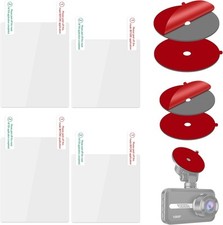 Electrostatic Sticker for Mounting Dash Cam Suction Cup,Round Transparent