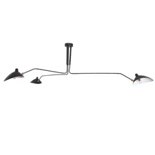 xersbav Mid Century Modern Chandelier Black with Swing Arm & Adjustable Lamps...