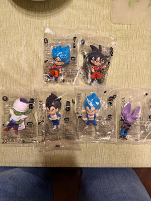 Burger King Dragon Ball Super Sammelfiguren-Set Goku Vegeta Piccolo Beerus