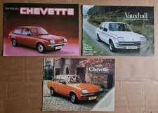 Vauxhall Chevette UK Car Sales Brochure Lot