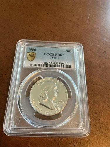 1956 Type 1 Proof Franklin Half Dollar PCGS PR67