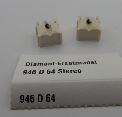 2 x Diamant Nadel für Sharp STY 117 / Aiwa AN 36 - Philips D 64 / GP 371 - NOS