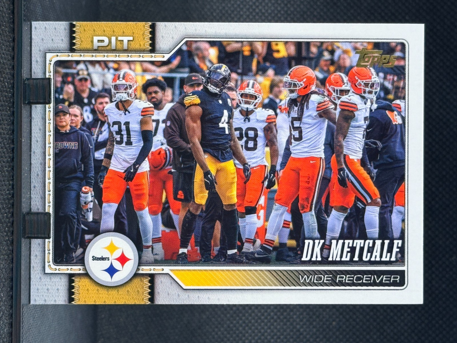 2026 TOPPS FLAGSHIP FOOTBALL #175 DK METCALF GOLDEN MIRROR SSP 🔥 STEELERS