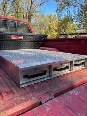 #ad truck bed toolbox 3 locking trays $125.00