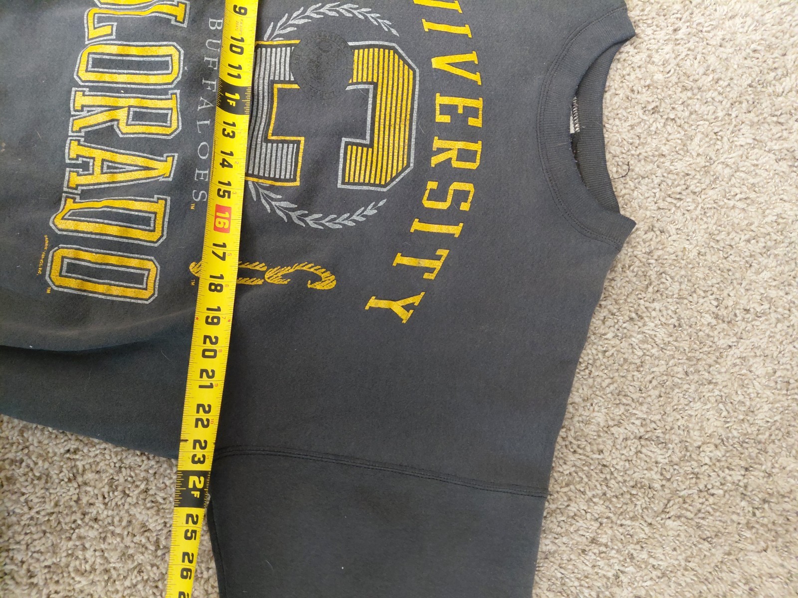 Vintage Rare Colorado CU Buffaloes Sweater Santee Sweats Black XL image 3